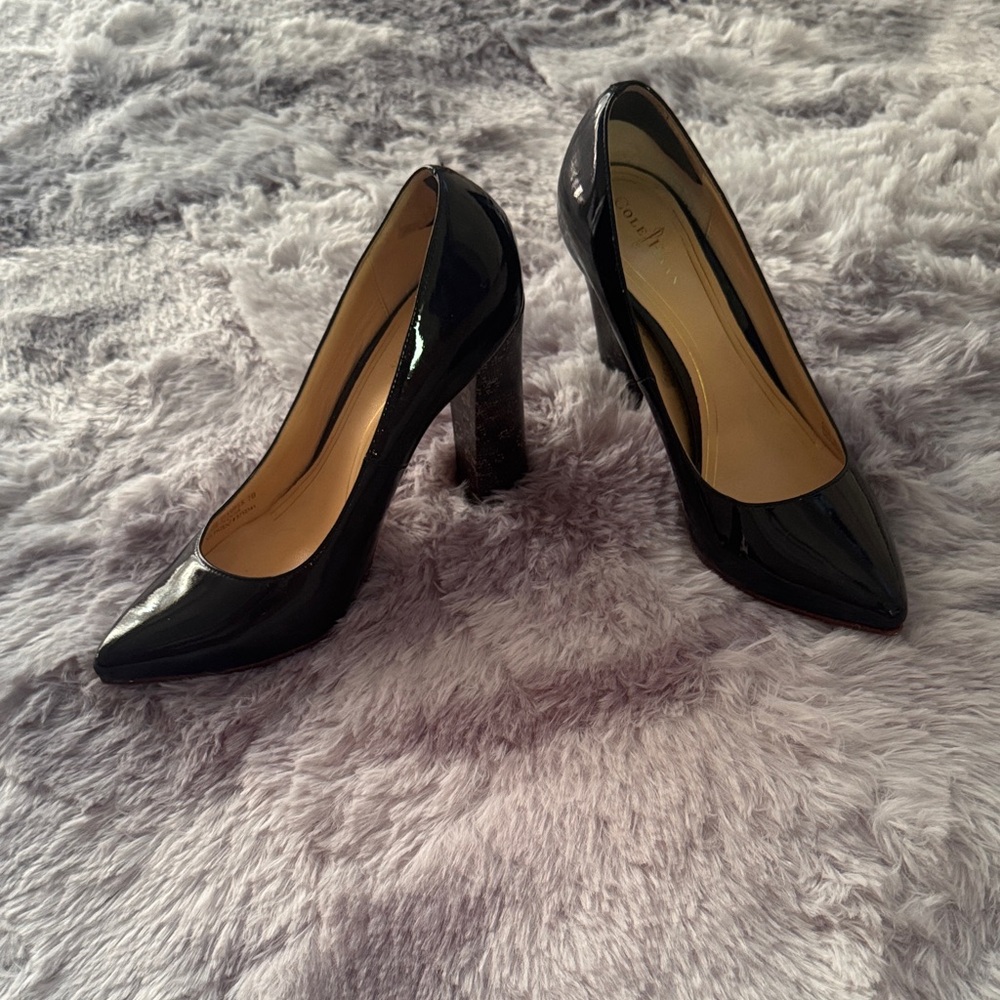 Cole Haan Black Patent Leather Heels